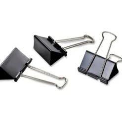 OIC Binder Clips, Large, 2", Black, Box Of 12, 99100