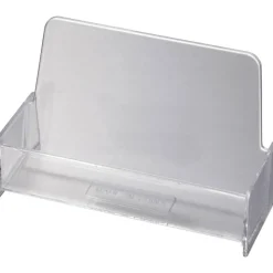 OIC Broad Base Business Card Holder, Clear