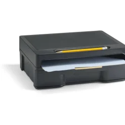 OIC Monitor Stand With Drawer, Black