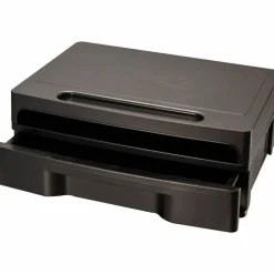 OIC Monitor Stand With Drawer, Black