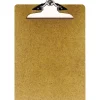 OIC 100% Recycled Hardboard Clipboard, Letter Size, 9" x 12 1/2", Brown, 83140