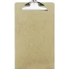 OIC 100% Recycled Hardboard Clipboard, Legal Size, 9" x 15 1/2", Brown