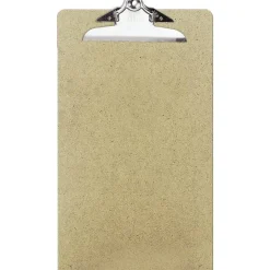 OIC 100% Recycled Hardboard Clipboard, Legal Size, 9" x 15 1/2", Brown