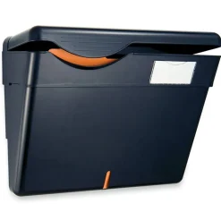 OIC Security Wall File With Lid, Letter Size, Black