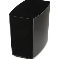 OIC 2200 Series Wastebasket, 5 Gallons, Black