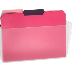 OIC Single Pocket Wall Files, Letter Size, Clear