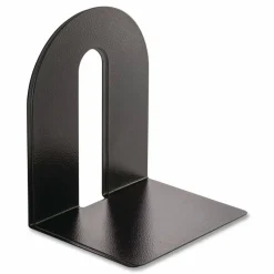 OIC Steel Construction Heavy-Duty Bookends, Non-Skid, 10