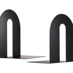 OIC Steel Construction Heavy-Duty Bookends, Non-Skid, 10