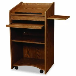 Oklahoma Sound Aristocrat Non-Sound Lectern, 25 x 20 x 46, Oak