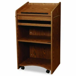 Oklahoma Sound Aristocrat Non-Sound Lectern, 25 x 20 x 46, Oak
