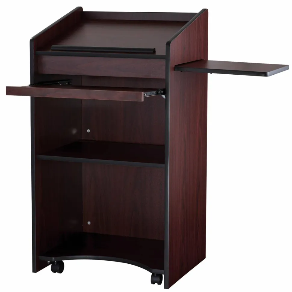 Oklahoma Sound Aristocrat Non-Sound Lectern, 25 x 20 x 46, Mahogany