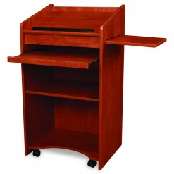 Oklahoma Sound Aristocrat Non-Sound Lectern, 25 x 20 x 46, Cherry