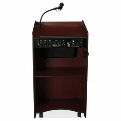 Oklahoma Sound Aristocrat Sound Lectern, 25 x 20 x 46, Mahogany