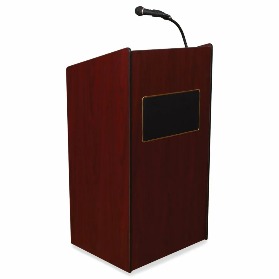 Oklahoma Sound Aristocrat Sound Lectern, 25 x 20 x 46, Mahogany