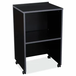 Oklahoma Sound AV Cart/Lectern Base, 21.12 x 17.5 x 33.75, Black
