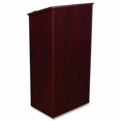 Oklahoma Sound Full Floor Lectern, 23 x 16 x 46.5, Mahogany