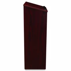 Oklahoma Sound Full Floor Lectern, 23 x 16 x 46.5, Mahogany