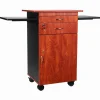 Oklahoma Sound Multimedia Presentation Cart, 25 x 19 x 38, Cherry/Black
