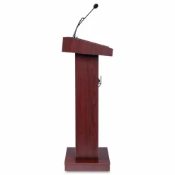 Oklahoma Sound Orator Lectern, 22 x 17 x 46, Mahogany