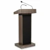 Oklahoma Sound Orator Lectern, 22 x 17 x 46, Ribbonwood