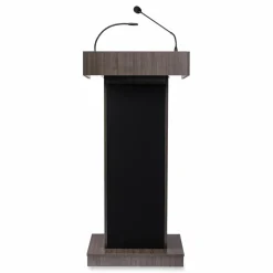 Oklahoma Sound Orator Lectern, 22 x 17 x 46, Ribbonwood