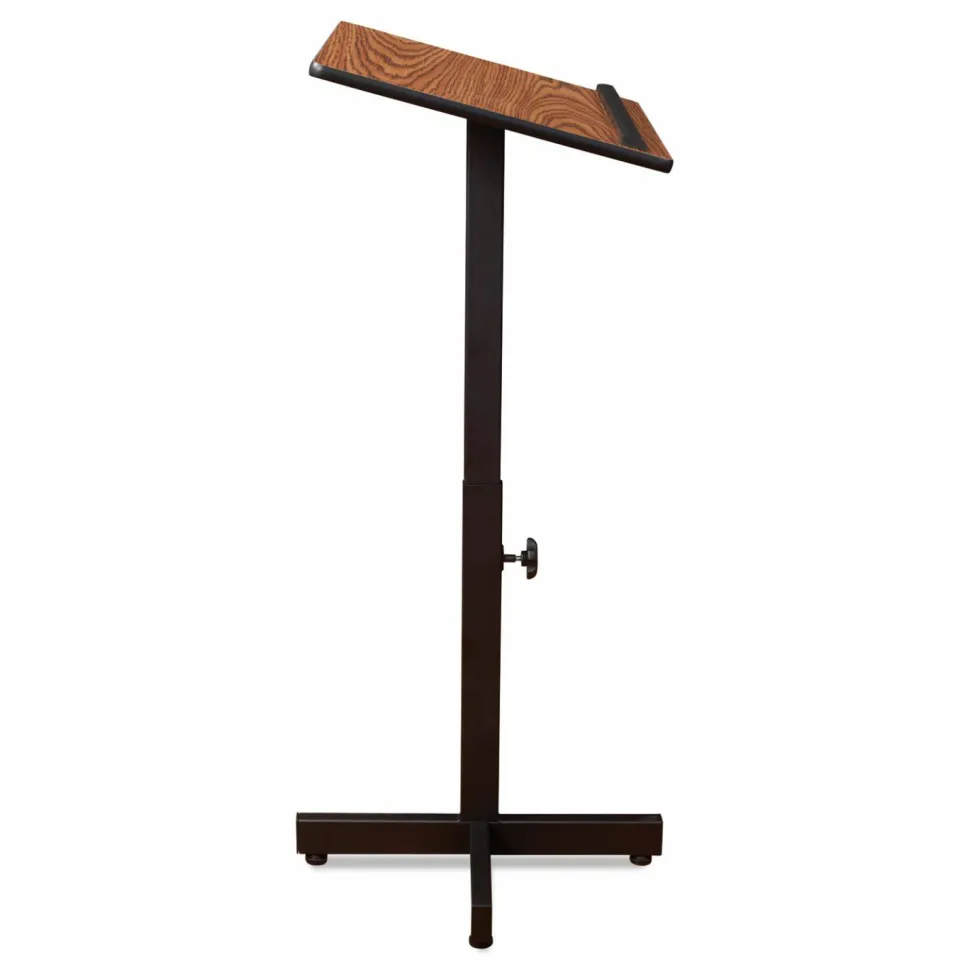 Oklahoma Sound Portable Presentation Lectern Stand, 20 x 18.25 x 44, Medium Oak