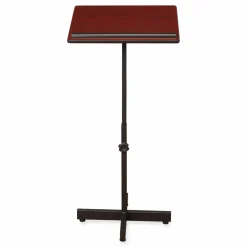 Oklahoma Sound Portable Presentation Lectern Stand, 20 x 18.25 x 44, Mahogany