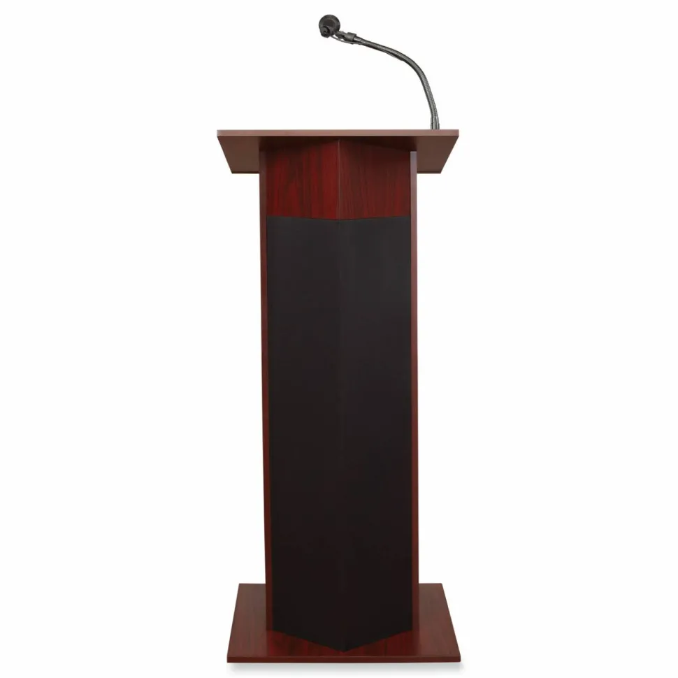 Oklahoma Sound Power Plus Lectern, 22 x 17 x 46, Mahogany