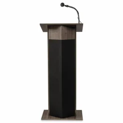 Oklahoma Sound Power Plus Lectern, 22 x 17 x 46, Ribbonwood