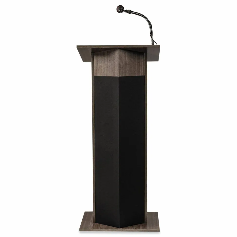 Oklahoma Sound Power Plus Lectern, 22 x 17 x 46, Ribbonwood