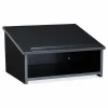 Oklahoma Sound Tabletop Lectern, 23.75 x 19.87 x 13.75, Black