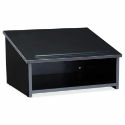 Oklahoma Sound Tabletop Lectern, 23.75 x 19.87 x 13.75, Black