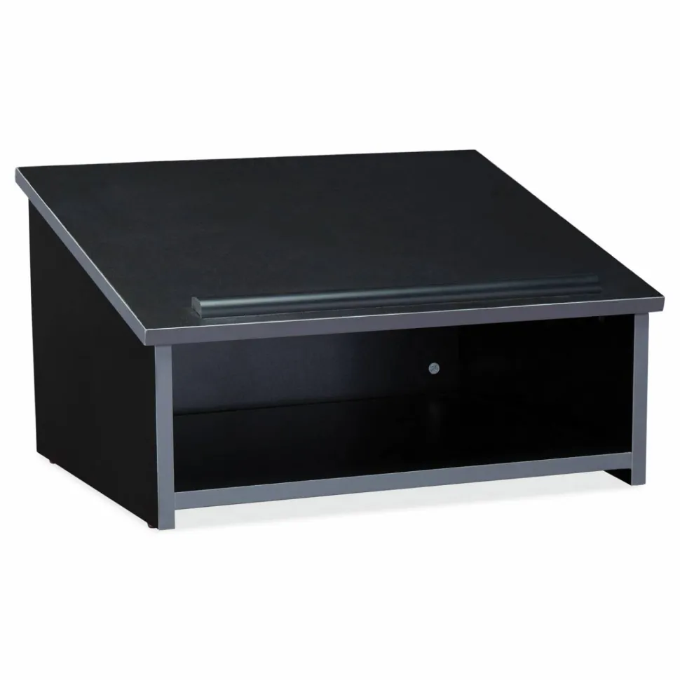 Oklahoma Sound Tabletop Lectern, 23.75 x 19.87 x 13.75, Black