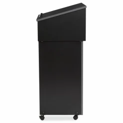 Oklahoma Sound Tabletop Lectern and AV Cart/Lectern Base, 23.75 x 19.87 x 47.5, Black