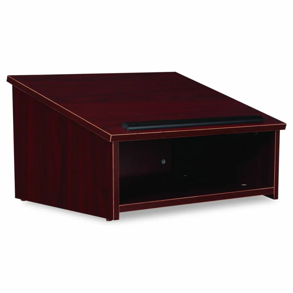 Oklahoma Sound Tabletop Lectern, 23.75 x 19.88 x 13.75, Mahogany