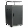 Oklahoma Sound Teacher's WorkPod Lectern, 20 x 24 x 41, Charcoal Slate/Black
