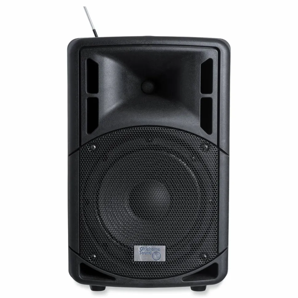 Oklahoma Sound Wireless PA System with Wireless Handheld Microphone, 40 W, Black