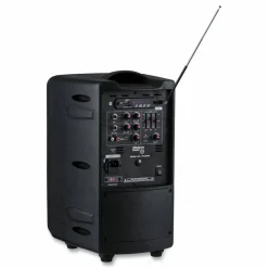Oklahoma Sound Wireless PA System with Wireless Handheld Microphone, 40 W, Black
