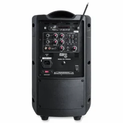 Oklahoma Sound Wireless PA System with Wireless Headset Microphone, 40 W, Black