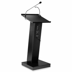 Oklahoma Sound ZED Lectern with Speaker, 19.75 x 19.75 x 49, Black