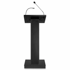 Oklahoma Sound ZED Lectern with Speaker, 19.75 x 19.75 x 49, Black