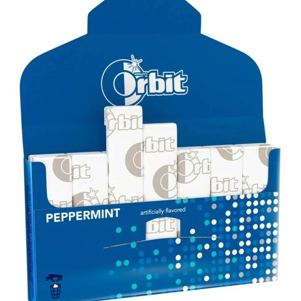 Orbit Gum, Peppermint, 0.95 Oz, Box Of 12