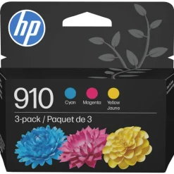 Original HP 910 Cyan, Magenta, Yellow Ink Cartridges 3-pack|For HP OfficeJet 8010/8020 Series, HP OfficeJet Pro 8020/8030 Series|Instant Ink Eligible