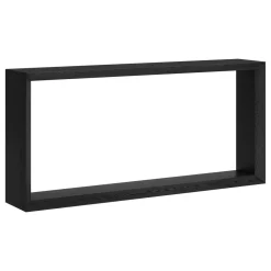 Osmond 64" Wide Rectangular Console Table in Black Grain