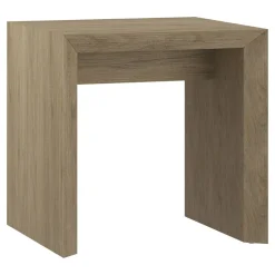 Oswin 22" Wide Rectangular Side Table in Antiqued Gray Oak