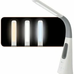 OttLite Cool Breeze Fan Lamp, 15" to 26.5" High, White
