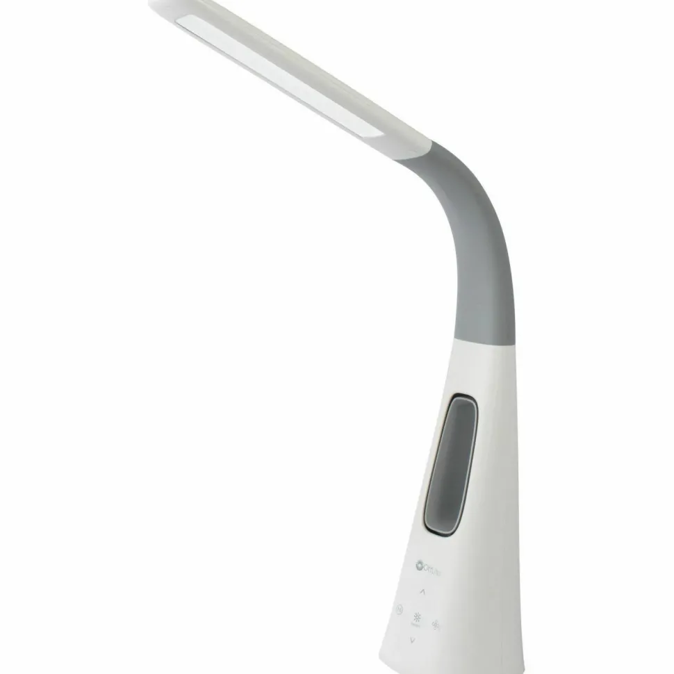 OttLite Cool Breeze Fan Lamp, 15" to 26.5" High, White