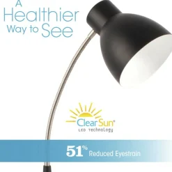 OttLite Wellness Series Adjust LED Desk Lamp, 3