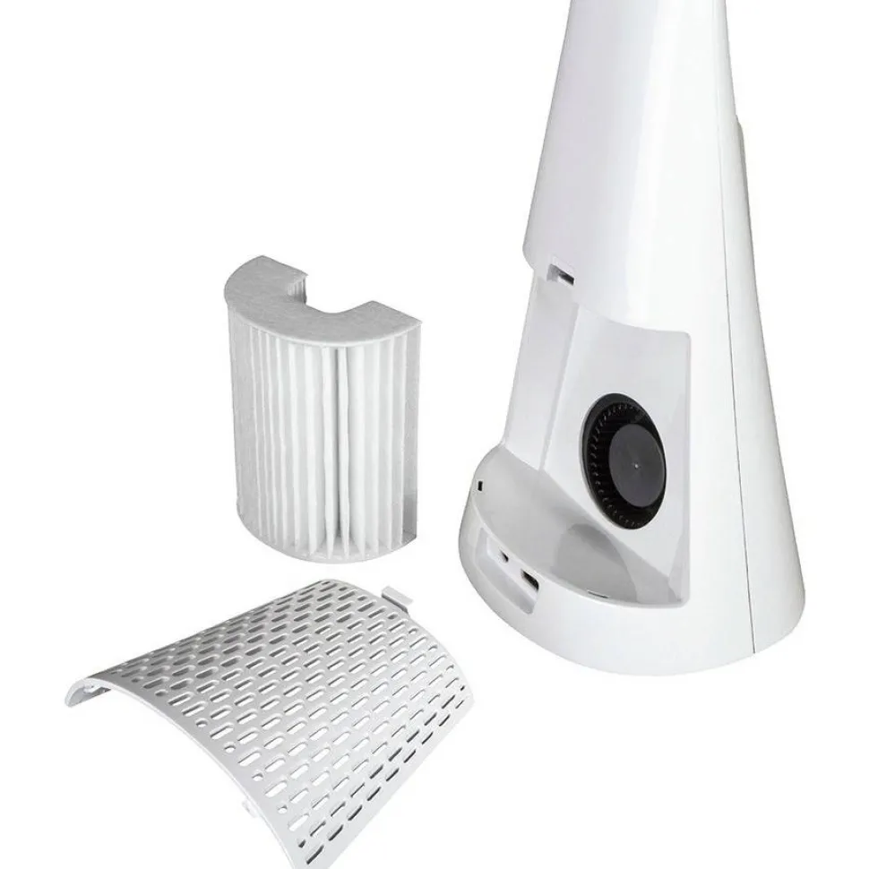 OttLite Wellness Series SanitizingPro LED Desk Lamp and UV Air Purifier, 15" to 25" High, White