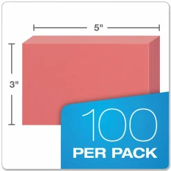 Oxford Color Index Cards, Unruled, 3